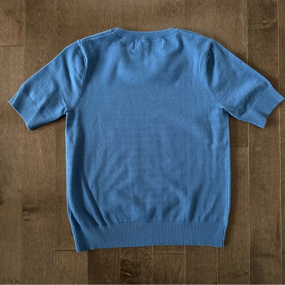 Pink Martini Short Sleeve Sweater Top Casual Business Transitional Layer Size XS - Picture 6 of 7